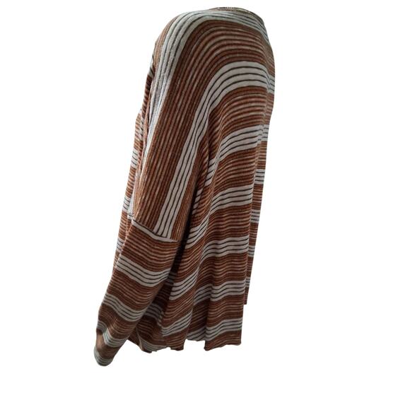 Sadie & Sage Oversized Women's size Medium Striped Knit Grungecore Academia Top - Picture 6 of 13